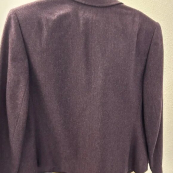 Pendleton Purple Blazer with Notched Lapels and Wool-Blend Fabric - Picture 2 of 5
